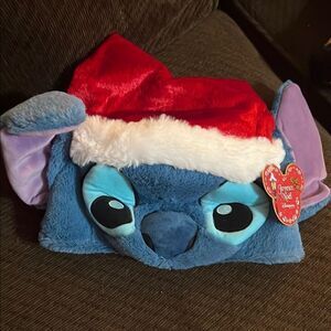 Disneyland Paris Sitich Xmas Santa Hat Face Adults Disney Parks Merry Stitchmas